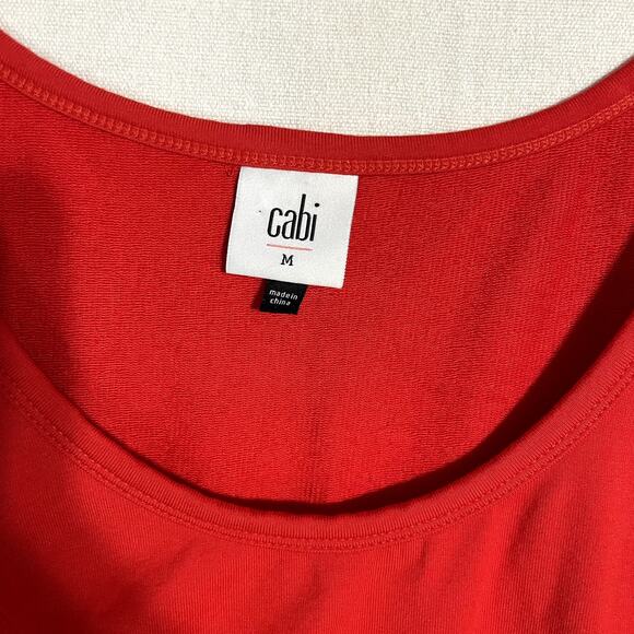 Cabi Women's Knotty Twist Tank Top Red Sleeveless Style - Size M - Picture 5 of 9